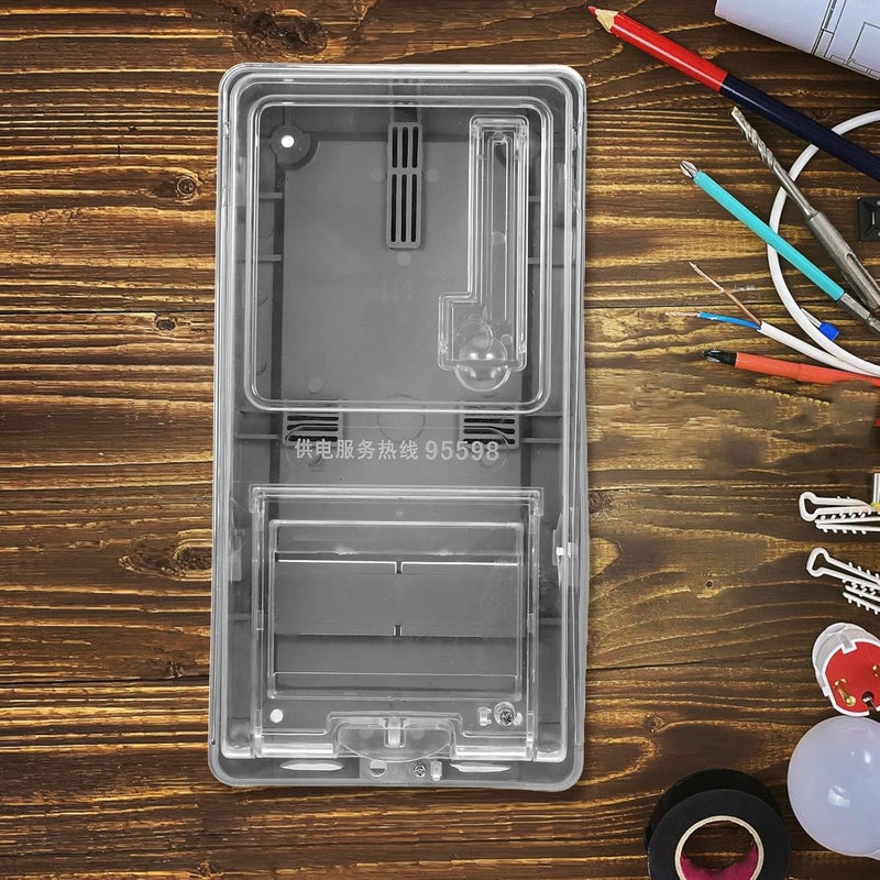 Abaodam Electric Meter Box Cover PC Plastic Weatherproof Home Distribution Electrical Panel Case for Single Phase Household Energy Meter - Image 5