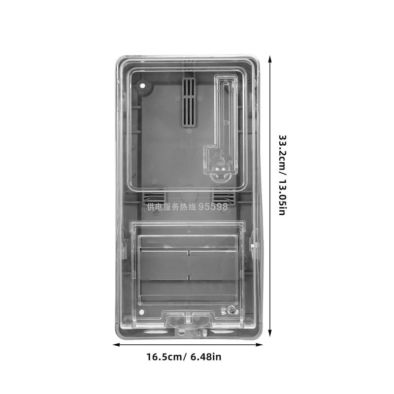 Abaodam Electric Meter Box Cover PC Plastic Weatherproof Home Distribution Electrical Panel Case for Single Phase Household Energy Meter - Image 2