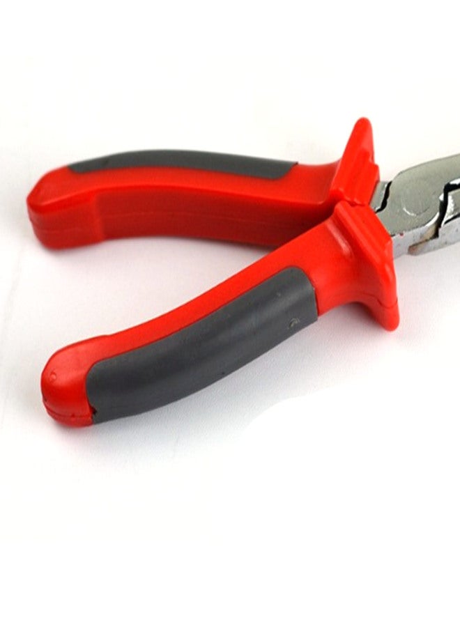 Fuel Line Pliers Steel Comfortable Rubber Handle Fuel Filter Quick Connector Removal Tool for Automobile Red and Black Handle - Image 2