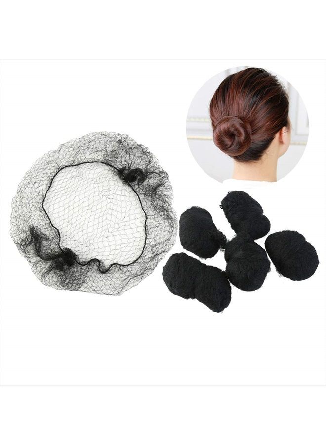 Tinksky Tinksky 100pcs Hair Nets Invisible Elastic Edge Mesh Dress-up Accessories (Black) - Image 3