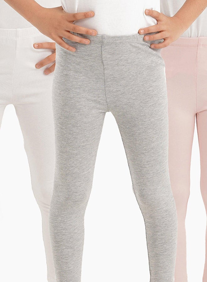 Carina Pack of 3 Girly Long Leggings - Image 1