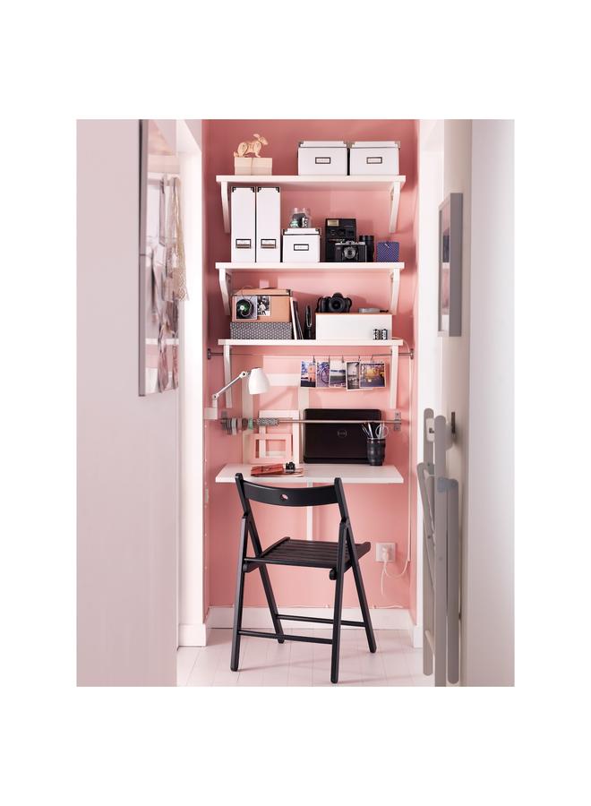 زبون طاولة حائطية قابلة للطي، بيضاء، 74×60 سم - Image 3