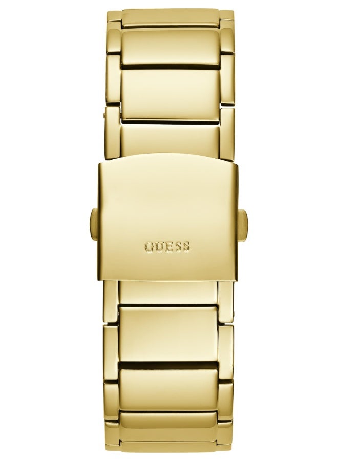 GUESS Men's Multi-Function Gold-Tone Stainless Steel Watch 48mm GW0632G2 - Image 3