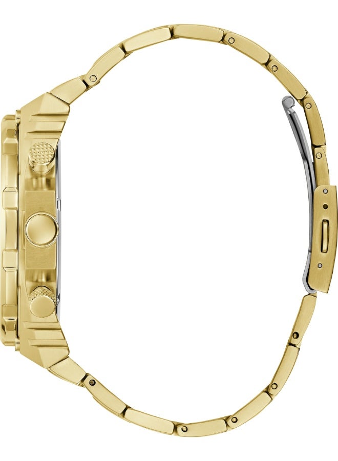 GUESS Men's Multi-Function Gold-Tone Stainless Steel Watch 48mm GW0632G2 - Image 2