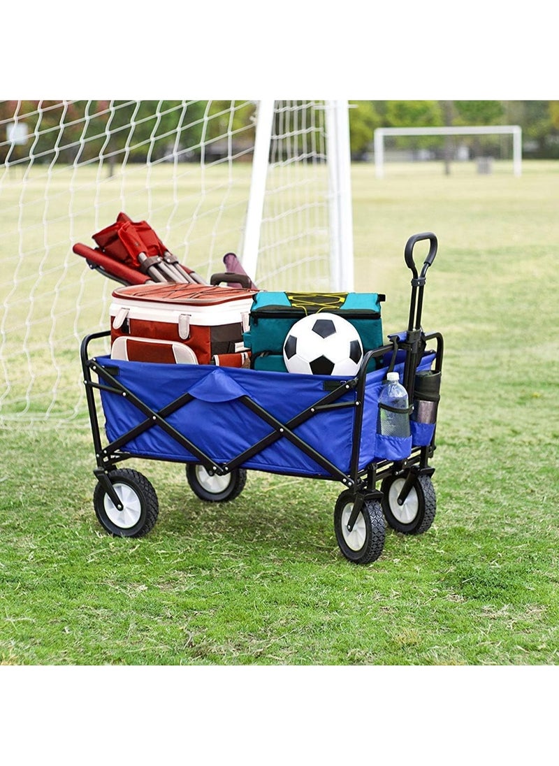 BOSS LIFE STYLE - Ultra-Convenient Folding Wagon with Large Capacity and Easy Transport For Loading Water Cans, Shopping Items, Heavy Items - Image 1