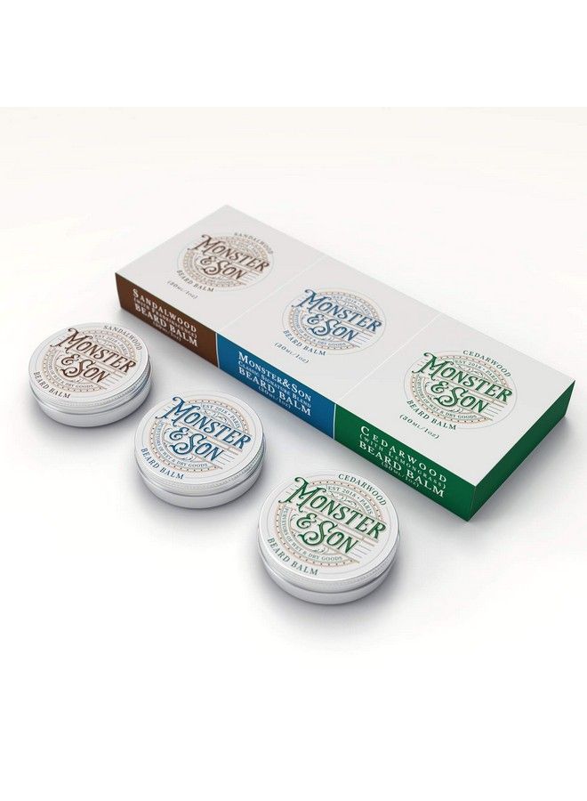 Monster&Son Organic Beard Balm X3 Set - Image 1