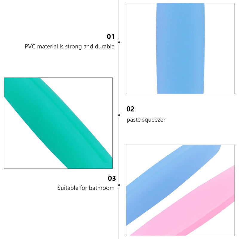 Glow In The Dark Toothpaste Tube Squeezer 10 Pack Manual Extruder Clamp Bathroom Tool - Image 4