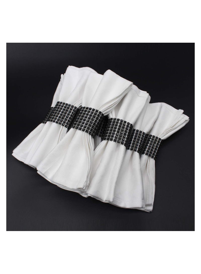 RARELY 100 piece set of Rhinestone napkin rings for banquet decoration  - Image 5