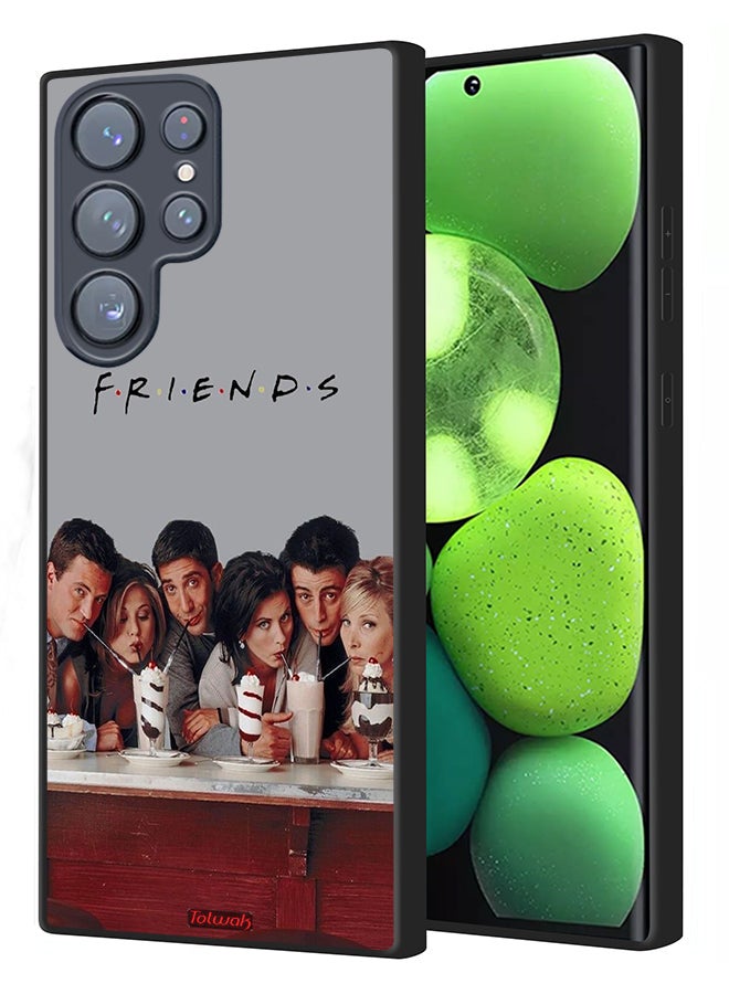 Tolwak Samsung Galaxy S23 Ultra 5G Protective Case Cover F R I E N D S - Image 1