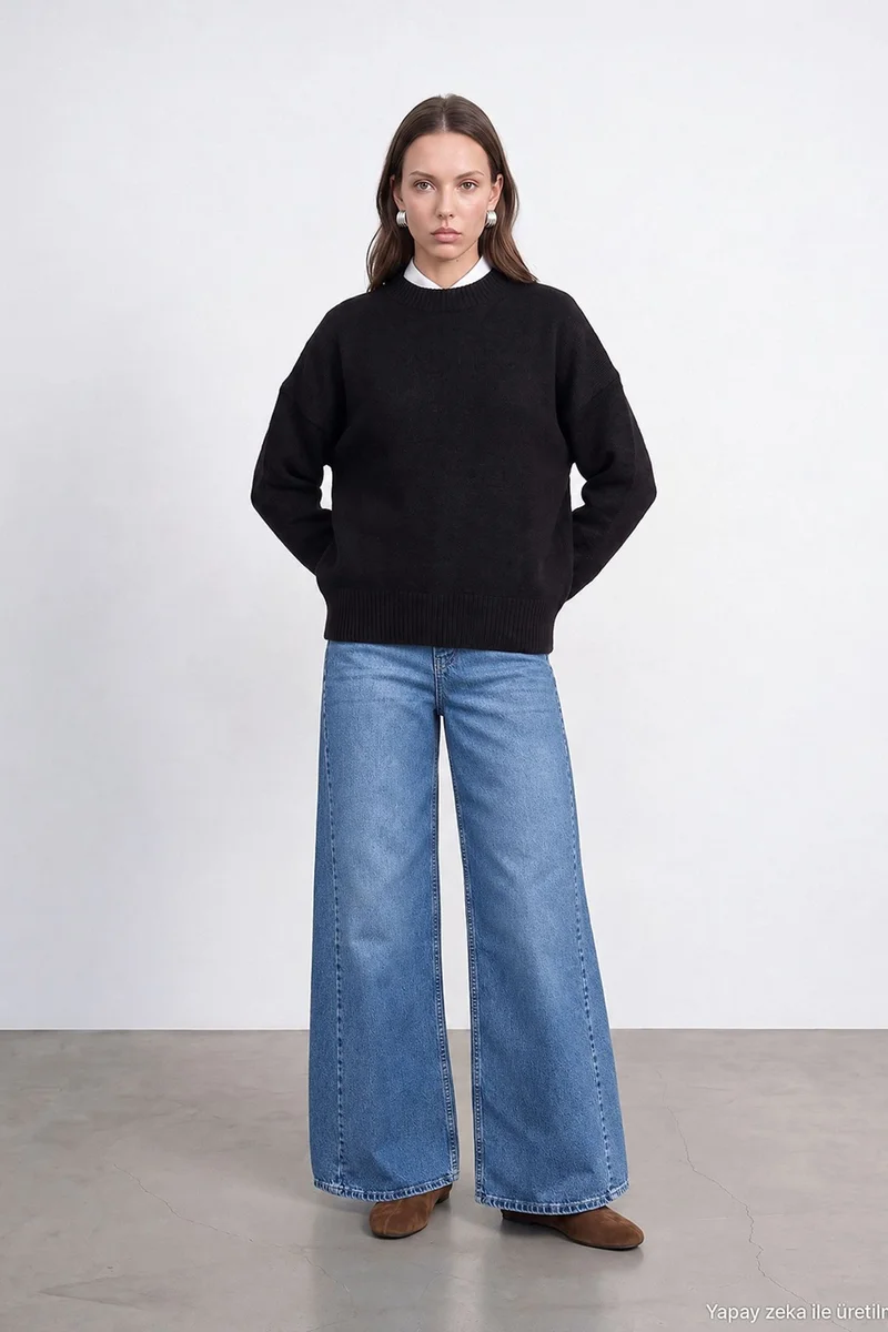 Dilvin Black DILVIN Women's Knit Sweater for Women | Best Price UAE