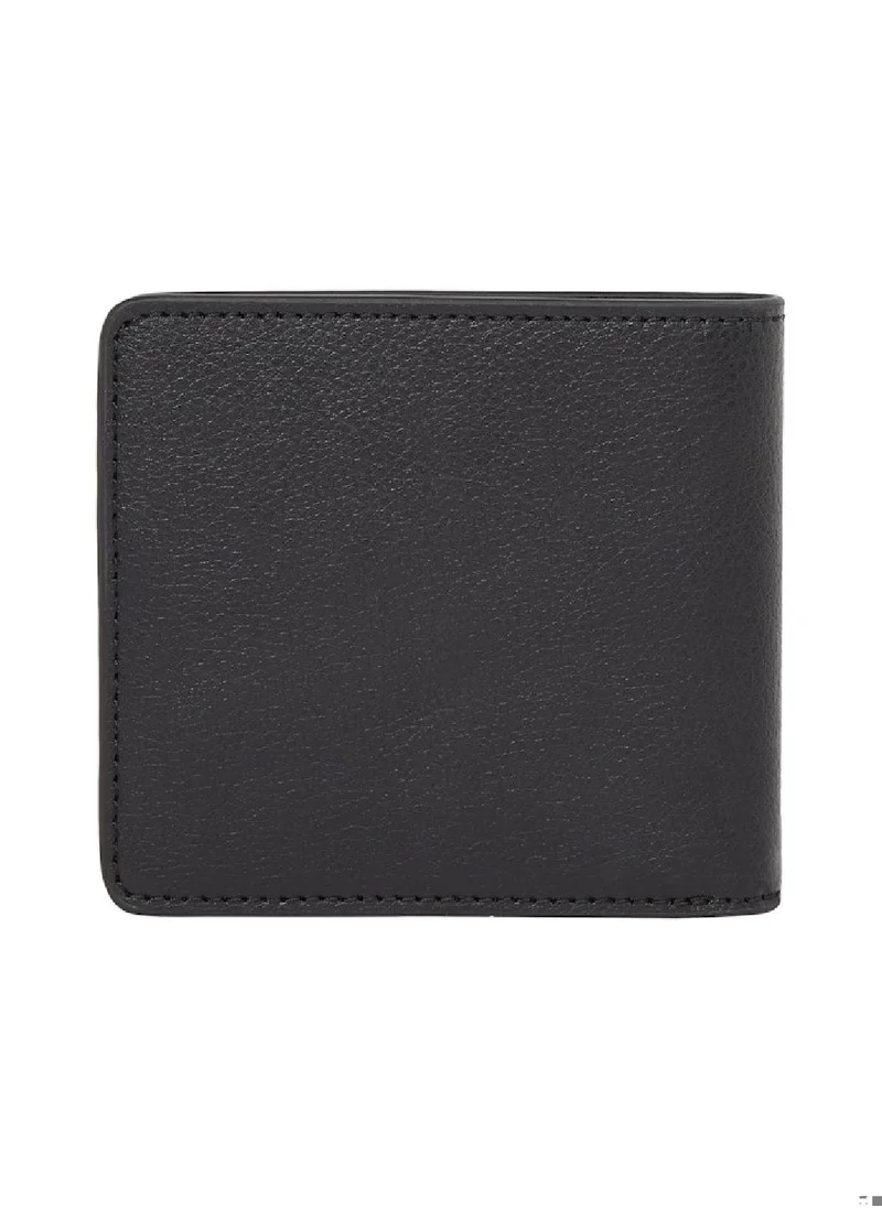 TOMMY JEANS Men's Heritage Slim Wallet - Leather, Black