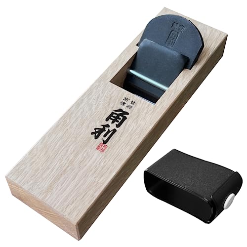 KAKURI Hand Plane 42mm for Woodworking, KANNA Japanese Block Plane Manual Hand Planer Tool for Chamfering and Smoothing, 7.0 x 2.1 x 1.6 inches, White Oak Body, Made in JAPAN - Image 1