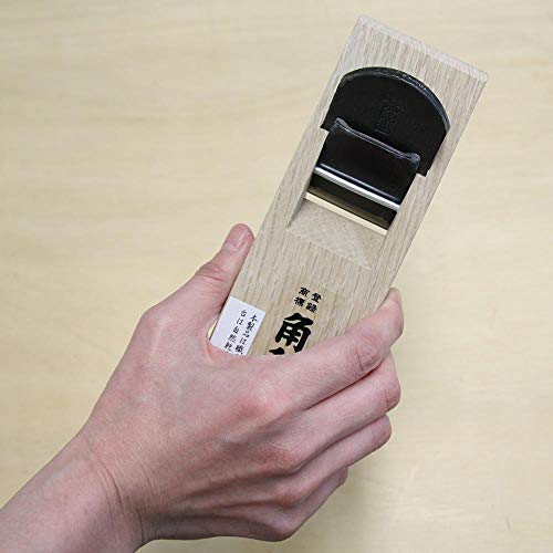 KAKURI Hand Plane 42mm for Woodworking, KANNA Japanese Block Plane Manual Hand Planer Tool for Chamfering and Smoothing, 7.0 x 2.1 x 1.6 inches, White Oak Body, Made in JAPAN - Image 4