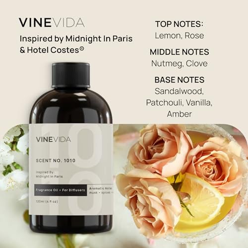 VINEVIDA (4oz) Hotel Fragrance Diffuser Oil - Hotel Scents Diffusers for Home - Cold Air Diffuser Oil - Hotel Scent Essential Oil - Scent No.1010 Inspired by Hotel Costes - Image 2
