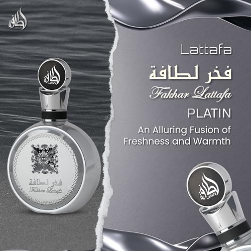 Lattafa Fakhar Platin Citrus Spicy Aromatic Woody Eau de Parfum Spray LongLasting Fragrance for Unisex 34 Ounce 100 ml - Image 3