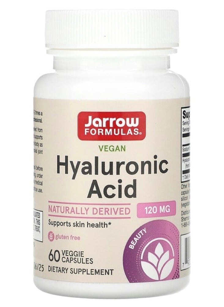 jarrow formulas Botanical Hyaluronic Acid, 120 mg, 60 Veggie Capsules 