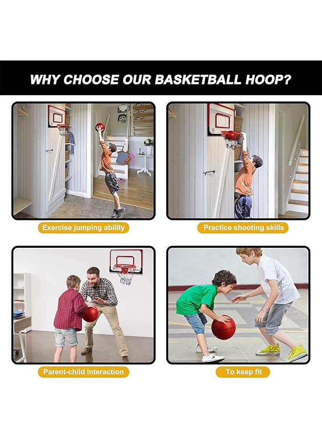 DMG TECH Basketball Hoop Large Basketball Hoop Indoor For Kids Home Wall Mounted Basketball Board Basketball Toy For Kids Boys Teens Perfect Festival & Birthday Gifts - Image 5