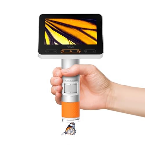 matatastudio MX2A Handheld Microscope for Kids Portable Digital Microscope 1001600X with 43inch 1080P LCD Screen MatataStudio Wireless USB Educational Microscopes for Kids Adults - Image 1