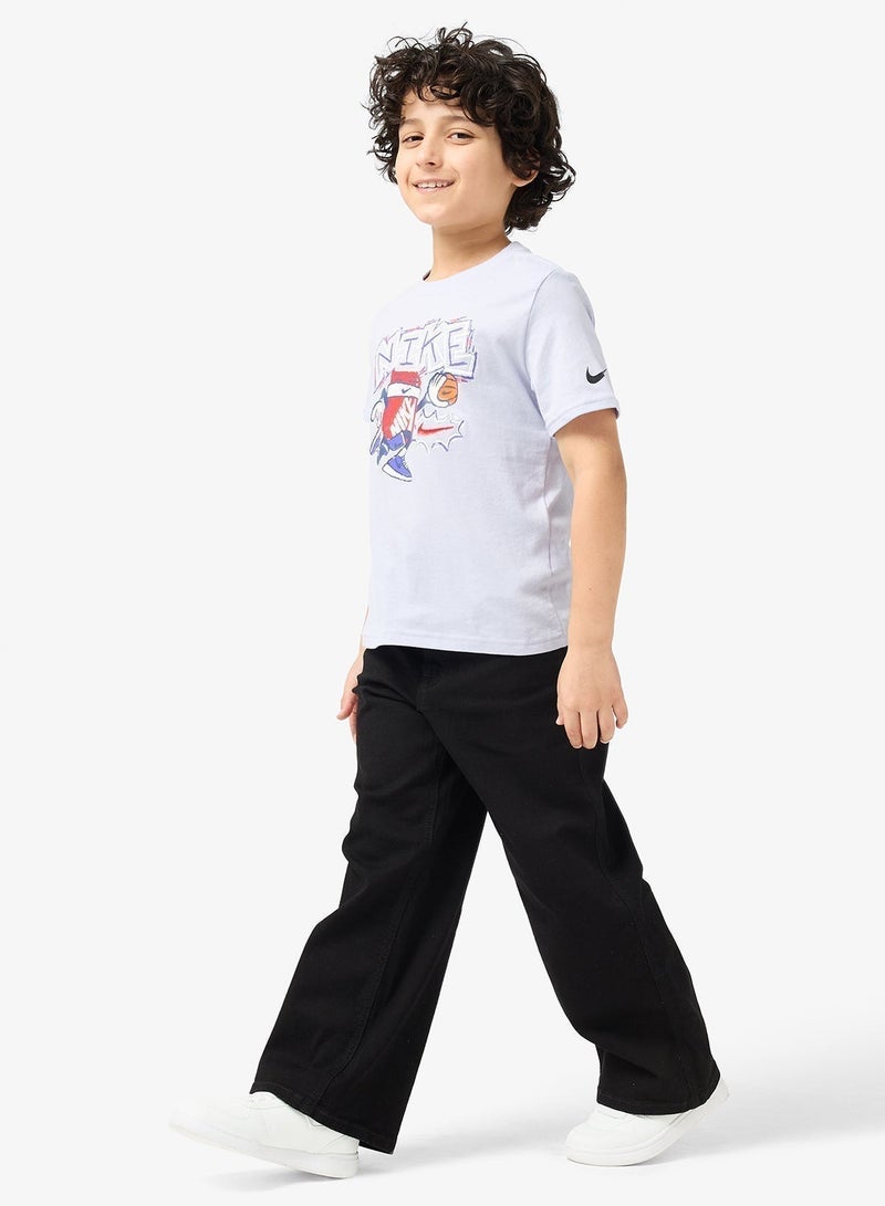 Nike Kids Chalky Boxy Basketball T-Shirt - Image 4