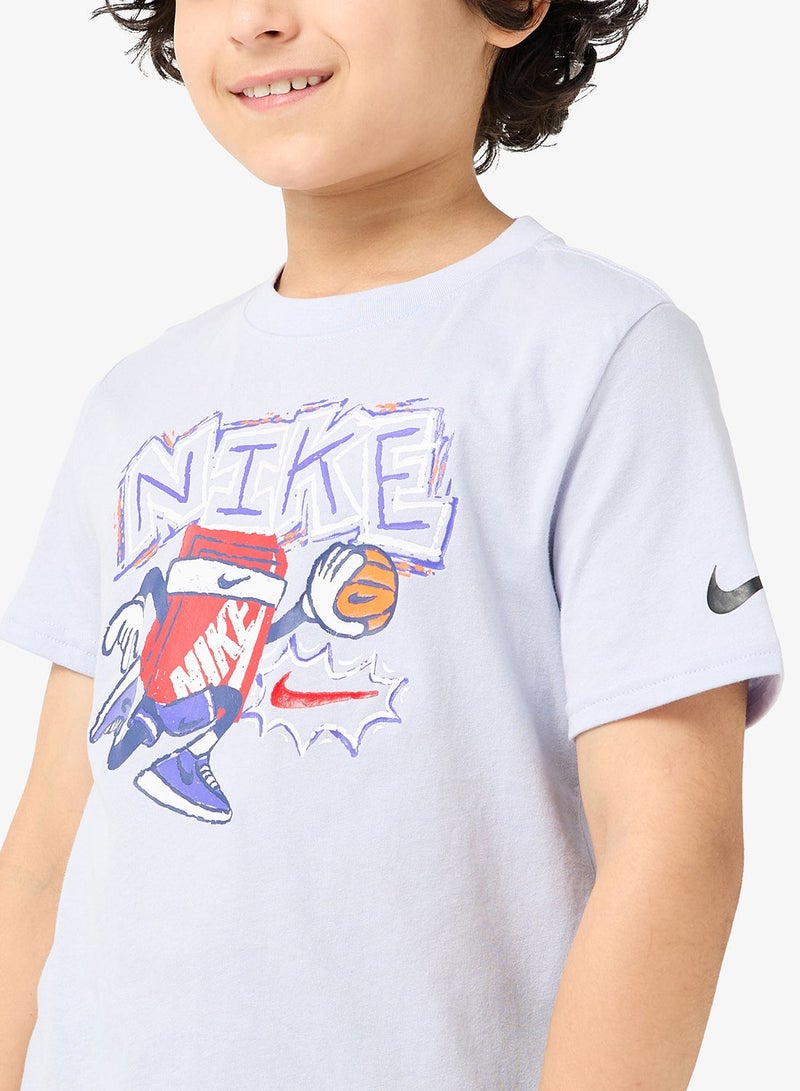 Nike Kids Chalky Boxy Basketball T-Shirt - Image 3