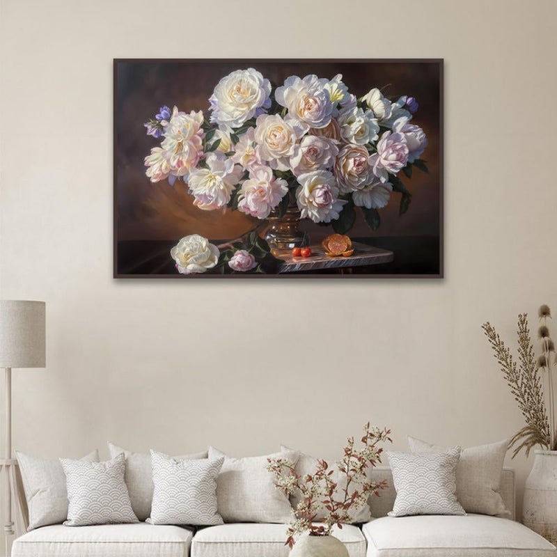 ماركتنا لوحة قماشية بتصميم كلاسيك مع برواز مجوف مقاس (70×50) قطعة واحدة - Image 3