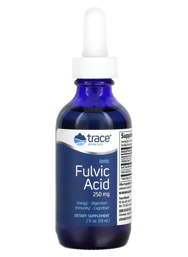 Trace Minerals Ionic Fulvic Acid 250 mg 2 fl oz (59 ml)