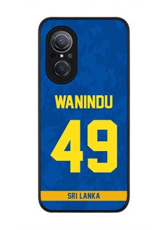 Rugged Black Edge Case for Huawei Nova 9 SE , Slim fit Soft Case Flexible thin Cover - Player Name - Wanindu Hasaranga, Jersey Number- 49