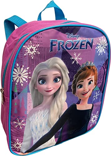 Ruz Frozen Anna And Elsa Toddler Girl 12 Inch Mini Backpack (Pink-Blue) - Image 5