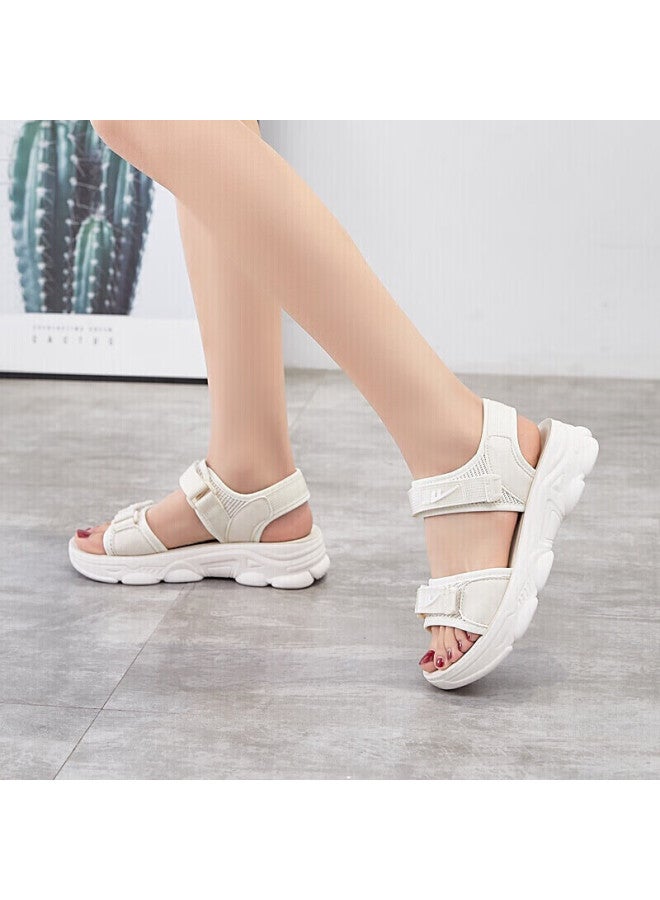Warrior Huili Women's Outdoor Casual Sports Sandals, Versatile Breathable Beach Shoes For Students, Wsl-0297 Beige, Size 36 - Image 3