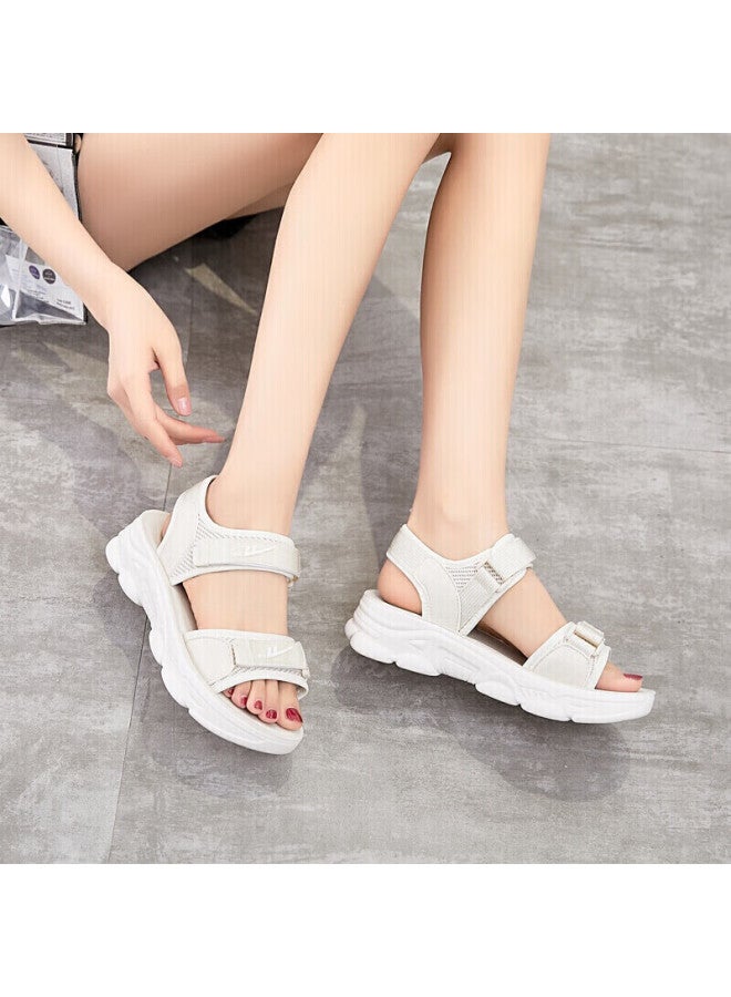 Warrior Huili Women's Outdoor Casual Sports Sandals, Versatile Breathable Beach Shoes For Students, Wsl-0297 Beige, Size 36 - Image 2
