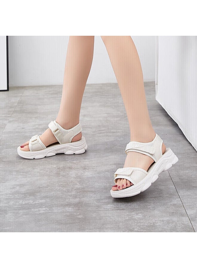 Warrior Huili Women's Outdoor Casual Sports Sandals, Versatile Breathable Beach Shoes For Students, Wsl-0297 Beige, Size 36 - Image 4