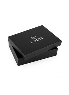 Riblor Vittorio Leather Bracelet Black And Gunmetal Clasp  - Image 3