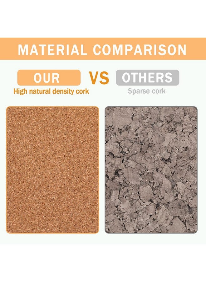 FEBSNOW Ard, Febsnow 3 Pack Strong Self-Adhesive Cork Board Tiles Square 7.9 * 7.9Inch Cork Boards For Walls Bulletin Board With 50 Multi-Color Push Pins  - Image 5