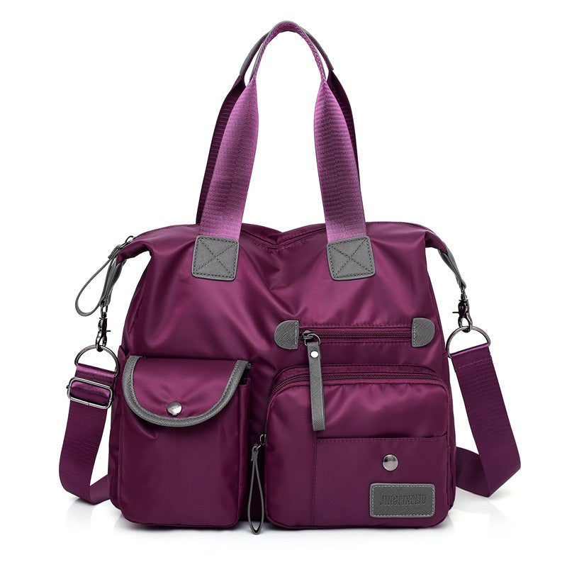 Women's bags 2022 new fashion large-capacity handbags casual nylon shoulder messenger bag manufacturers wholesale red - Image 4