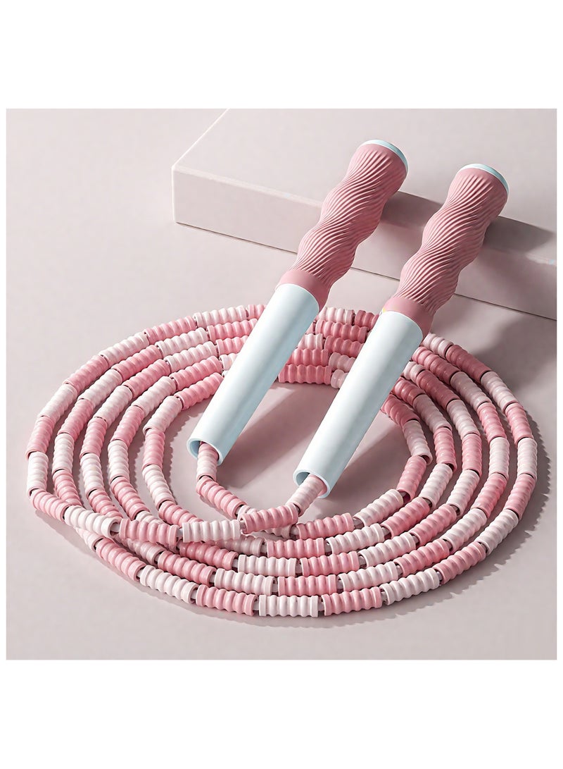 السعي للأفضل حبل قفز متين، سيليكون على شكل خرز ناعم، بدون عقد، قابل للتعديل بحرية، مناسب للأطفال والرجال والنساء - Image 1