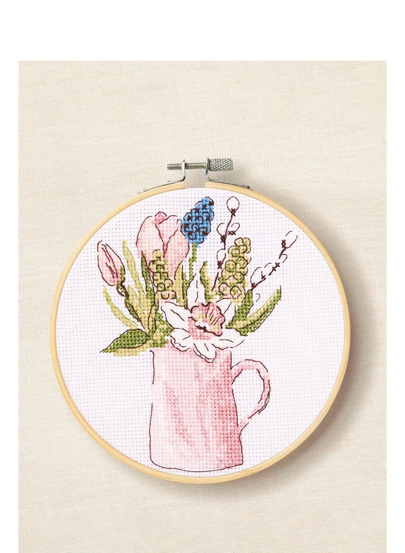 DMC Cross Stitch Kit Spring Garden Jug - Image 4