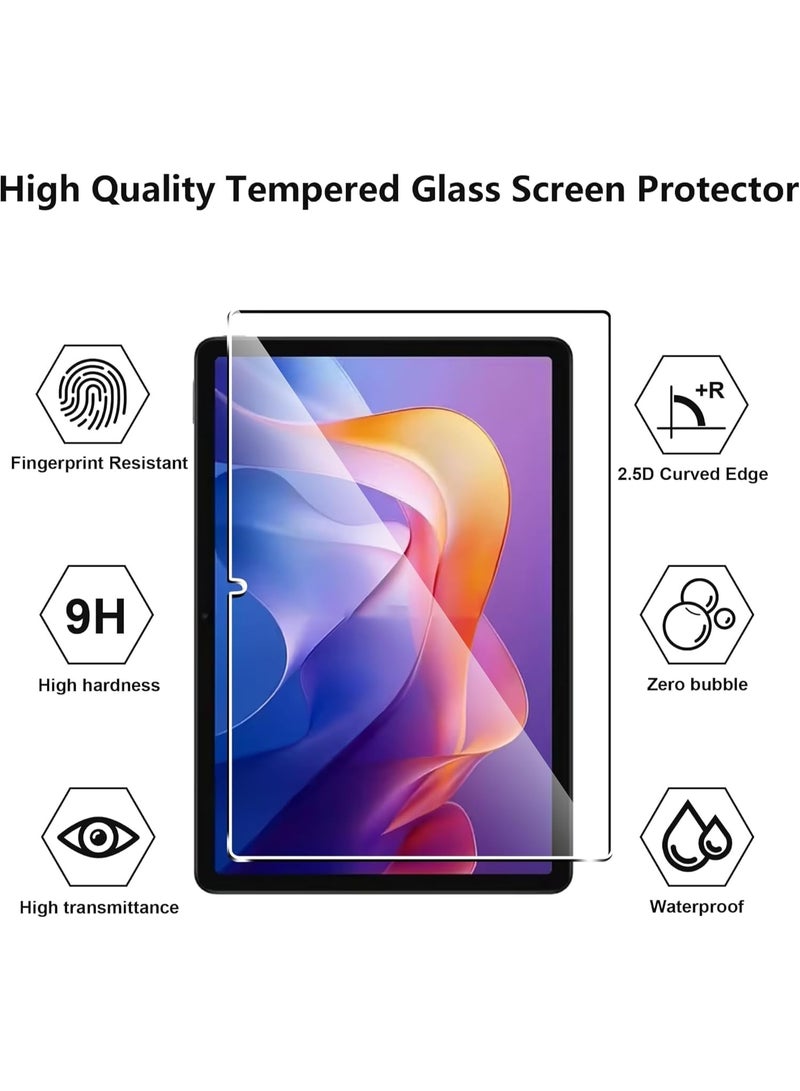 Muzz حماية شاشة Redmi Pad 2 مقاس 11 بوصة، زجاج مقسى لحماية شاشة Redmi Pad2 مقاس 11 بوصة، صلابة 9H مضادة للخدش، حماية شاشة كاملة خالية من الفقاعات لحماية Redmi Pad 2 مقاس 11 بوصة (عبوة 2) - Image 2