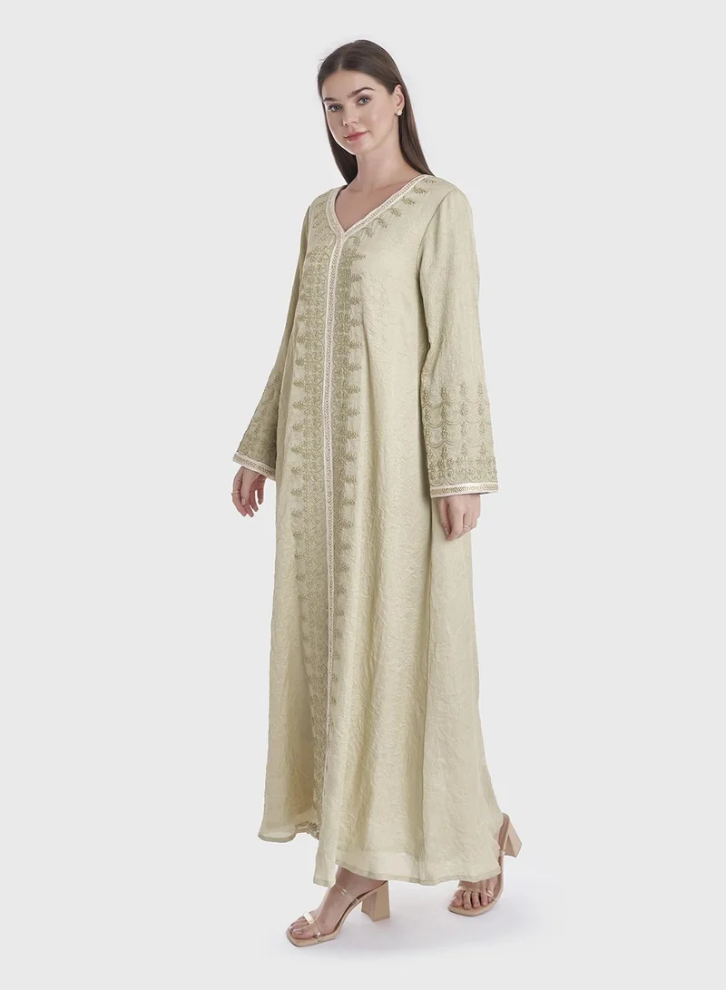KASHKHA Crushed Texture Maghrabi Panel Jaabiya