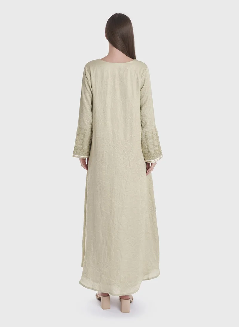 KASHKHA Crushed Texture Maghrabi Panel Jaabiya