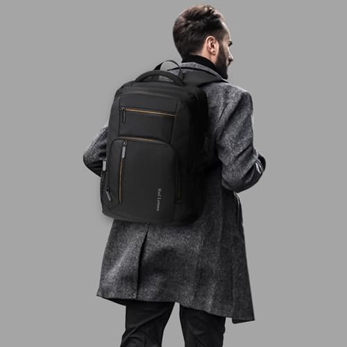 Red Lemon Swiss Cut Laptop Backpack | 15.6" Laptop Bag for Men & Women | 26L Travel & Office Backpack | Water-Resistant Oxford Fabric | Anti-Theft Pocket | Premium Zipper | Daily Use - Image 2