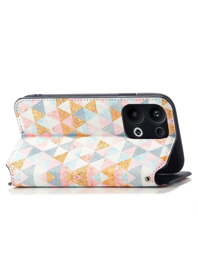 اس-توب جراب هاتف جلدي مغناطيسي ملون لهاتف OPPO Reno9 Pro+ CaseNeo - Image 3