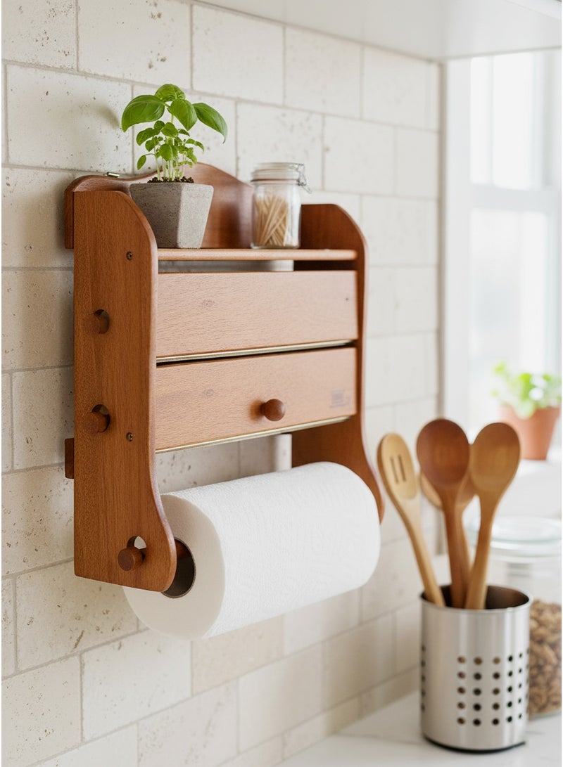 Billi Wooden Wrap Dispenser for Foil and Plastic Wrap - Image 1