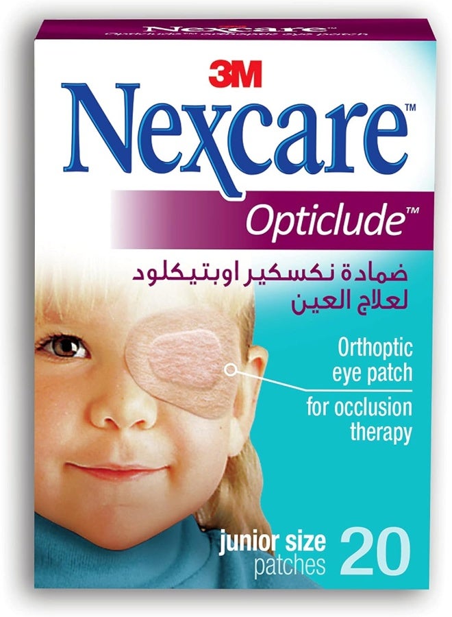 Nexcare 3M Nexcare 1537 Junior Opticlude Orthoptic Eye Patch - 20 Pieces - Image 1