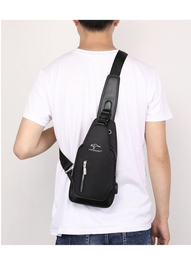 DubaiGallery Anti Theft Sling Bag Crossbody Backpack Shoulder Casual Chest Bags with USB Charging Port - Image 1