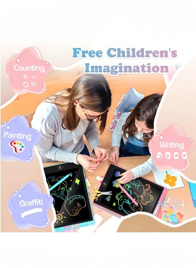 Kibee 2 Pack 10 Inch LCD Writing Tablet for Kids - Preschool Drawing Tablet Toys & Toddler Travel Essential Toys, Christmas Stocking Stuffers for Kids, Easter Basket Stuffers for Kids - Image 4