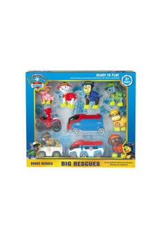 Swift 6 Pcs Dog Special Paw Patrol Car Toy Set, 1:55 True Metal Classic Gift Pack Collectible Diecast Vehicles Pull Back Cars, Animal Kingdom Playset for Kids  - Image 1