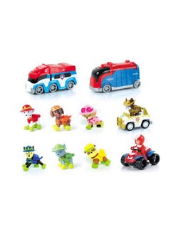 Swift 6 Pcs Dog Special Paw Patrol Car Toy Set, 1:55 True Metal Classic Gift Pack Collectible Diecast Vehicles Pull Back Cars, Animal Kingdom Playset for Kids  - Image 2
