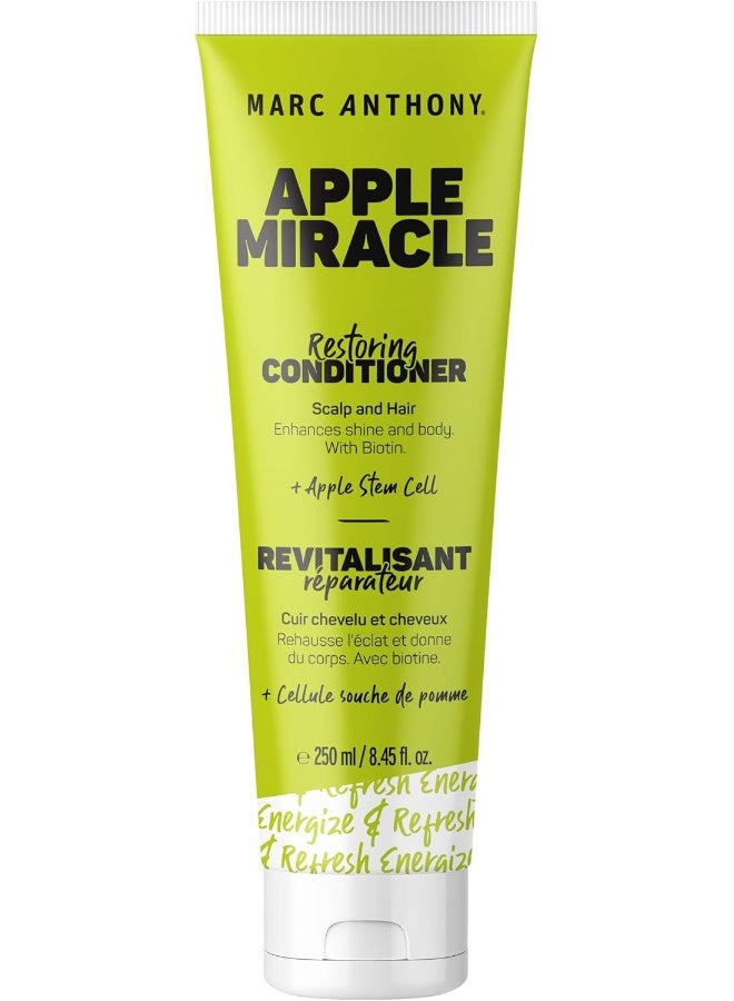 MARC ANTHONY Apple Miracle Restoring Conditioner | Infused With Apple Stem Cell & Biotin | To Strengthens & Protects Your Hair | Moisturizers & Smoother Your Hair Quality | 250 Ml - Image 1
