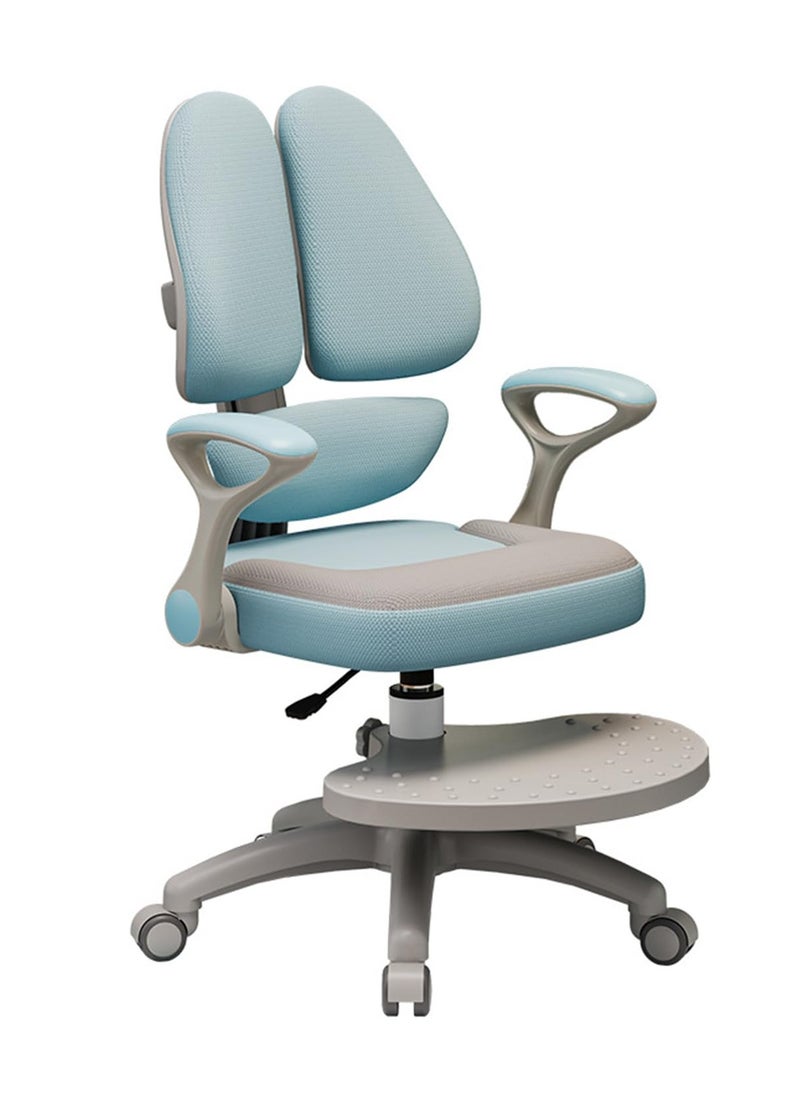 Blueland Kids Desk Chair with Armrests, Study Chair with adjustable height, Computer Table Chair with 90° swivel Armrests, Work & Activity Chair for teens, Children Study Room, Home, office, School Lab  - Image 1