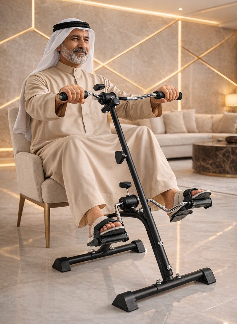 WALALLA Pedal Exerciser Bike Hand Arm Leg and Knee Peddler Adjustable Fitness Equipment for Seniors, Elderly Home Pedal Exercise Bike for Total Body - Image 1